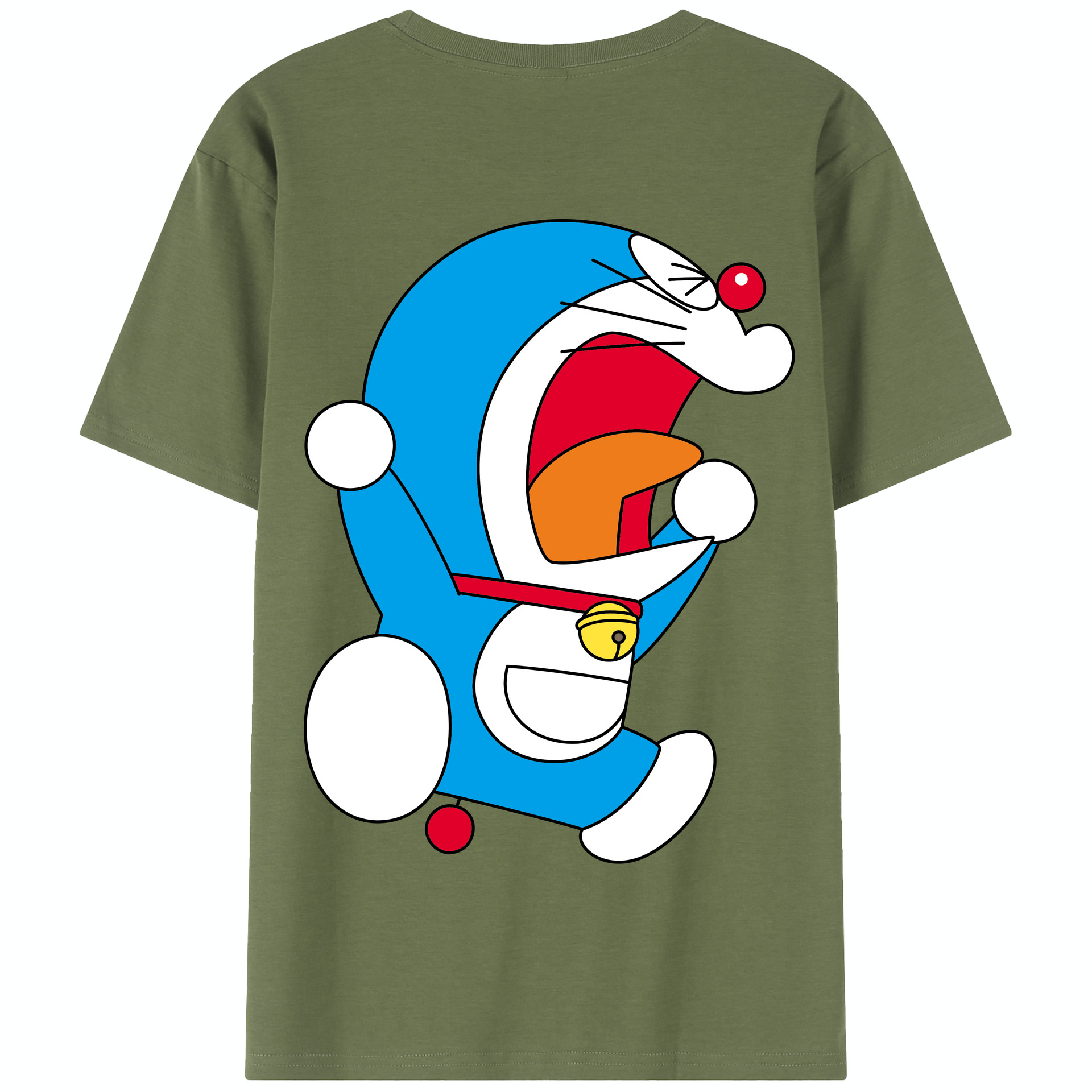 （画像用） ドラえもん Doraemon 綿100％半袖Tシャツ（背面プリント）